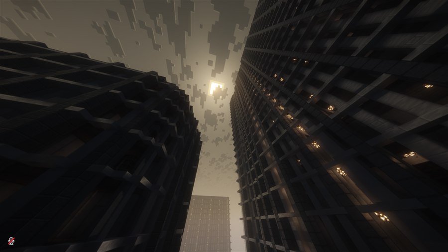 Towering buildings in the Dream Realm